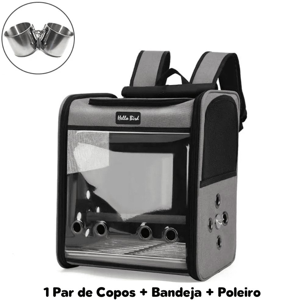 Mochila de Transporte para Pássaros