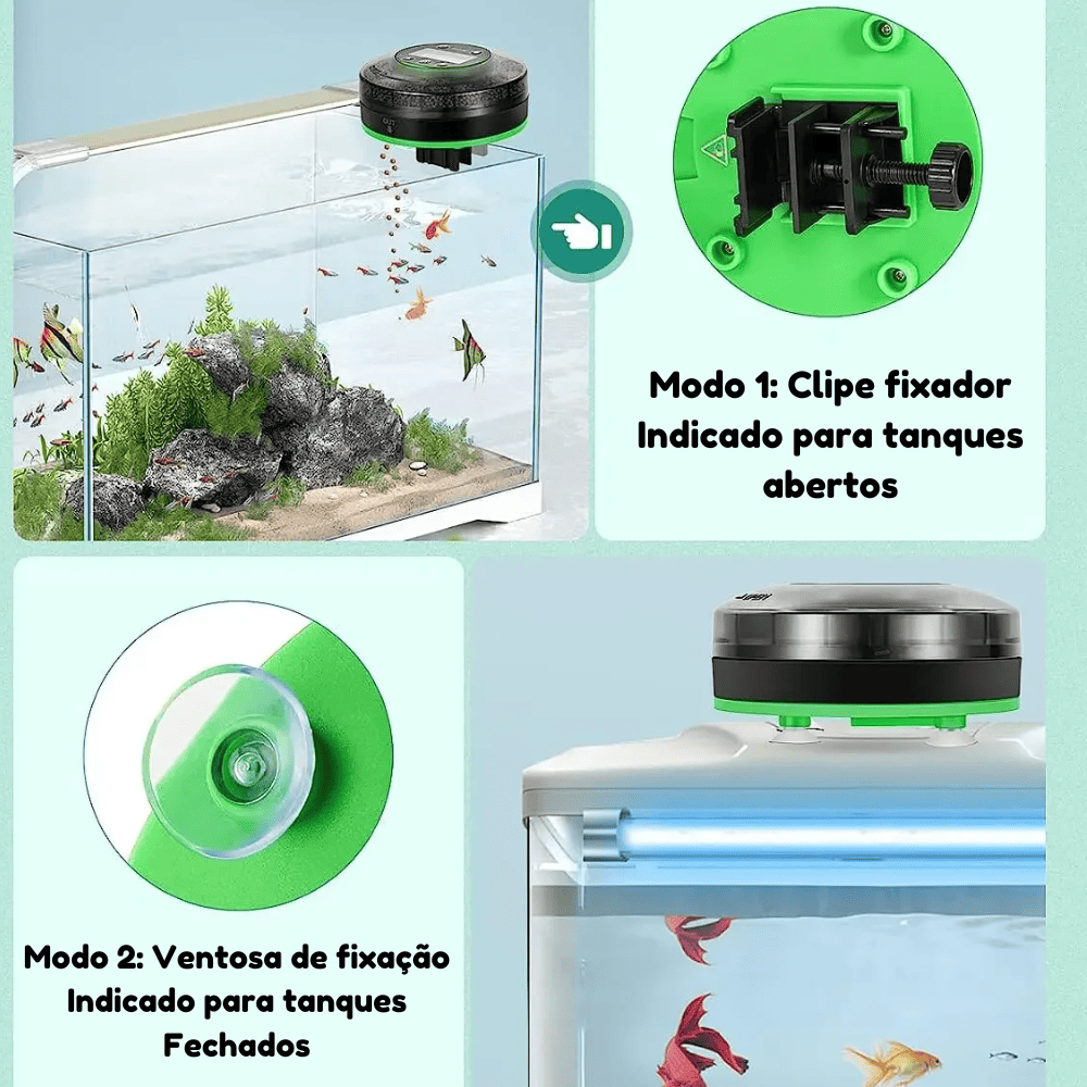 Alimentador Automático com LCD para Aquário