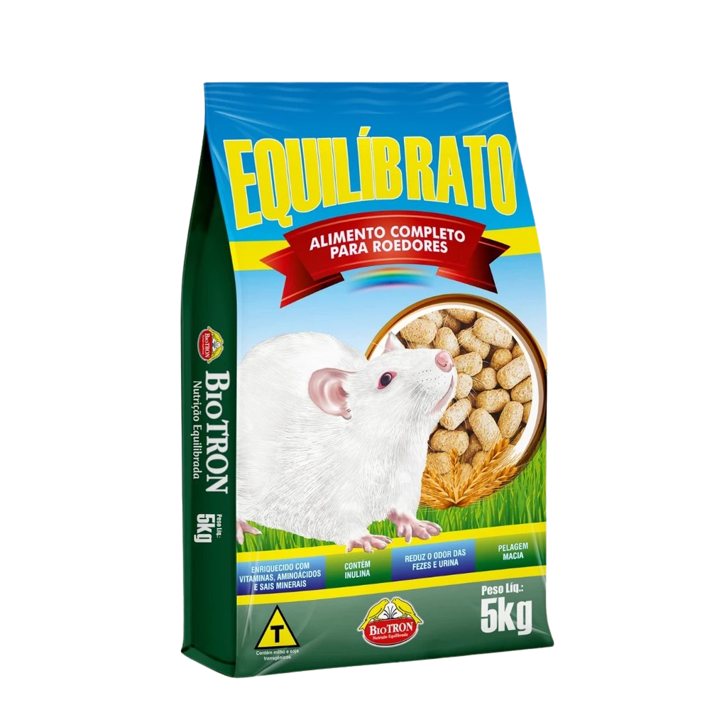 Equilibrato 5kg Ração Para Roedores Rato Twister Biotron