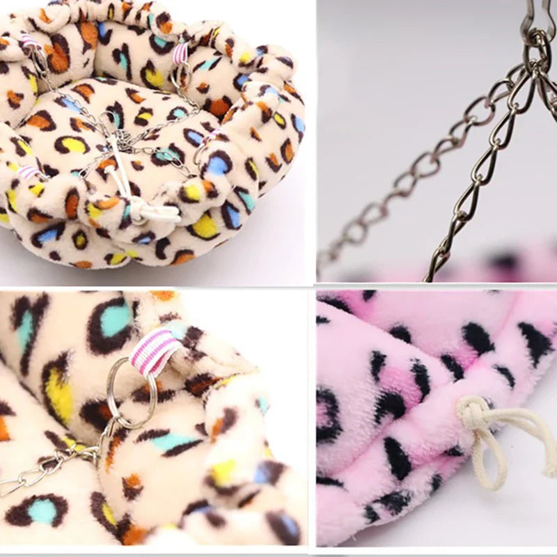 Cama Confortável para Pequenos Animais - Rede de Dormir para Furão, Rato, Hamster, Cobaia e Mais - Acessórios Ideais para Gaiola!