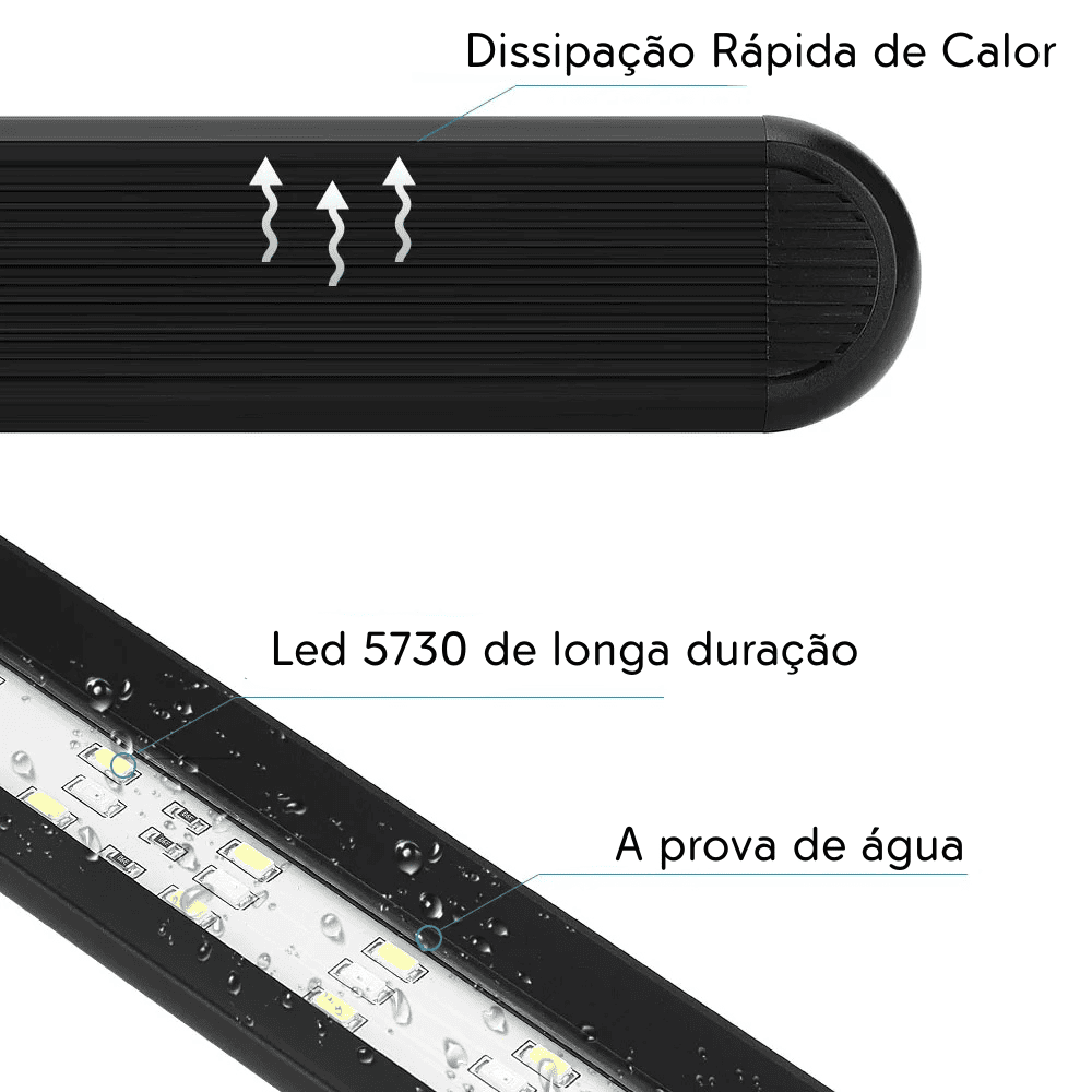 Luminária LED Flexível para Aquário
