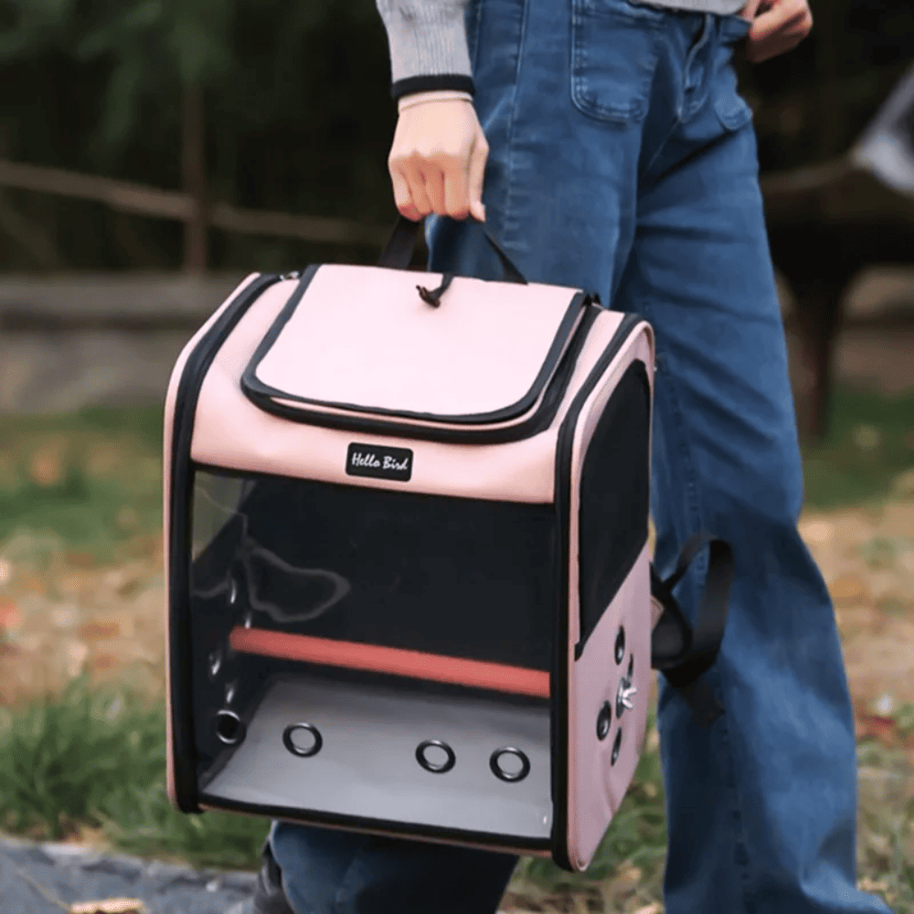 Mochila de Transporte para Pássaros
