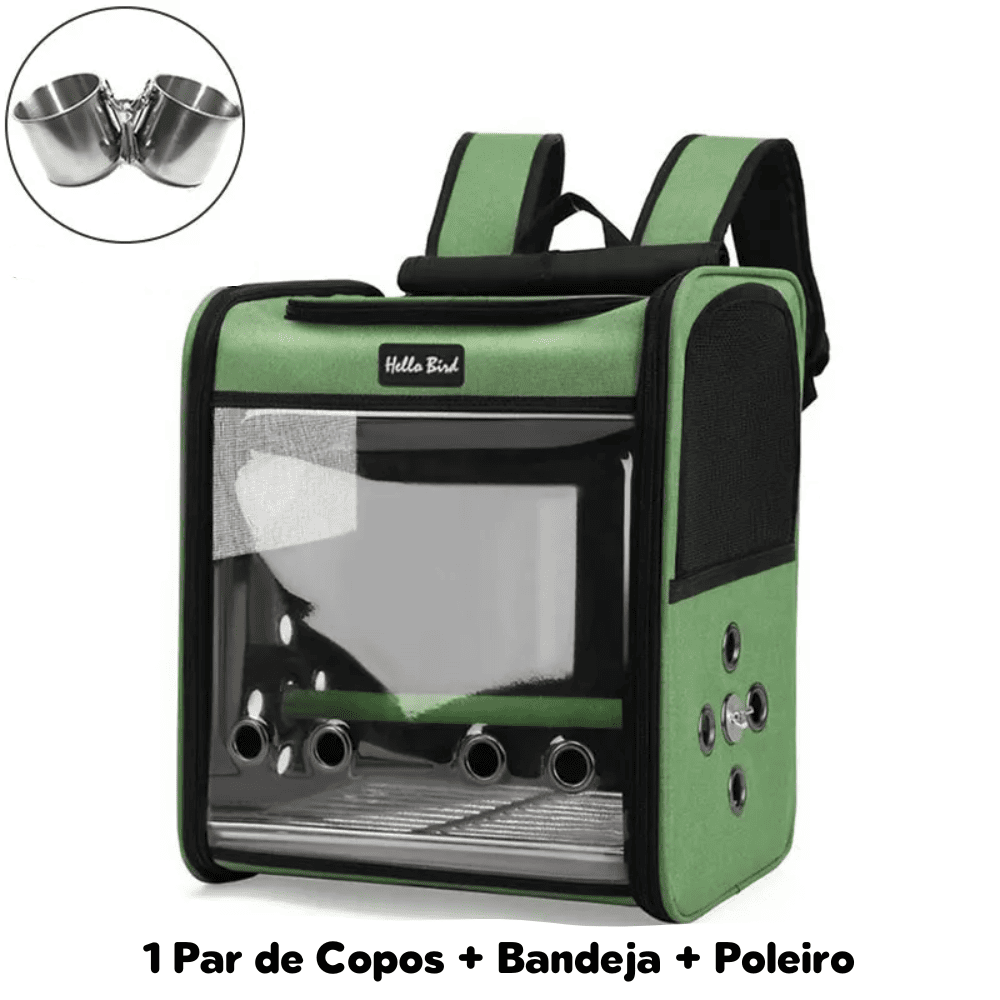 Mochila de Transporte para Pássaros