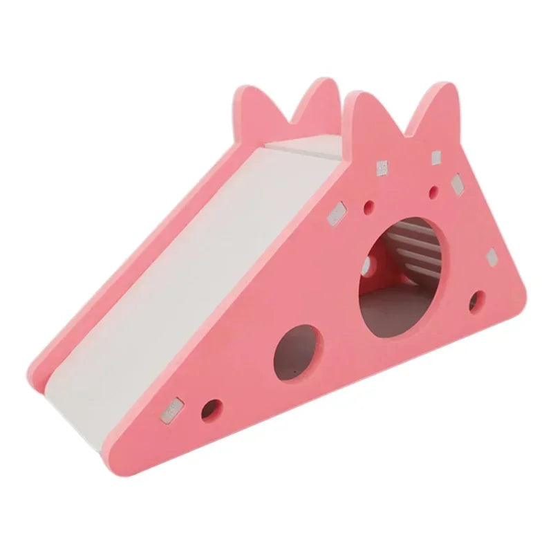Brinquedo Divertido para Hamsters e Cavia: Slide Montado e Acessórios Respiráveis para Gaiolas