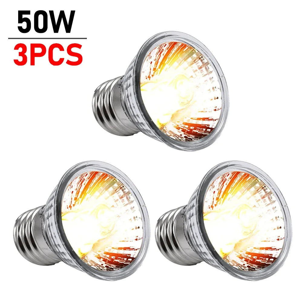 Lâmpada para répteis UVA e UVB, Basking para tartarugas, Luz UV, Luz de aqueci