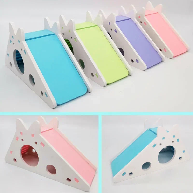 Brinquedo Divertido para Hamsters e Cavia: Slide Montado e Acessórios Respiráveis para Gaiolas