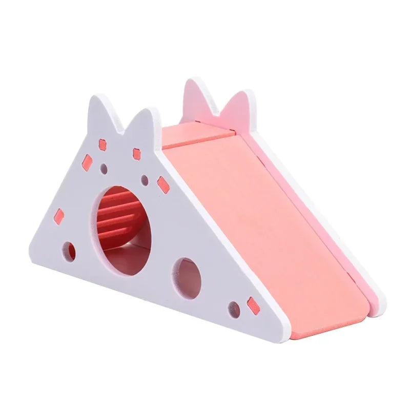 Brinquedo Divertido para Hamsters e Cavia: Slide Montado e Acessórios Respiráveis para Gaiolas