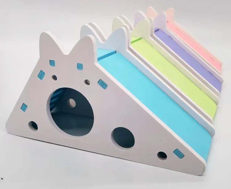 Brinquedo Divertido para Hamsters e Cavia: Slide Montado e Acessórios Respiráveis para Gaiolas