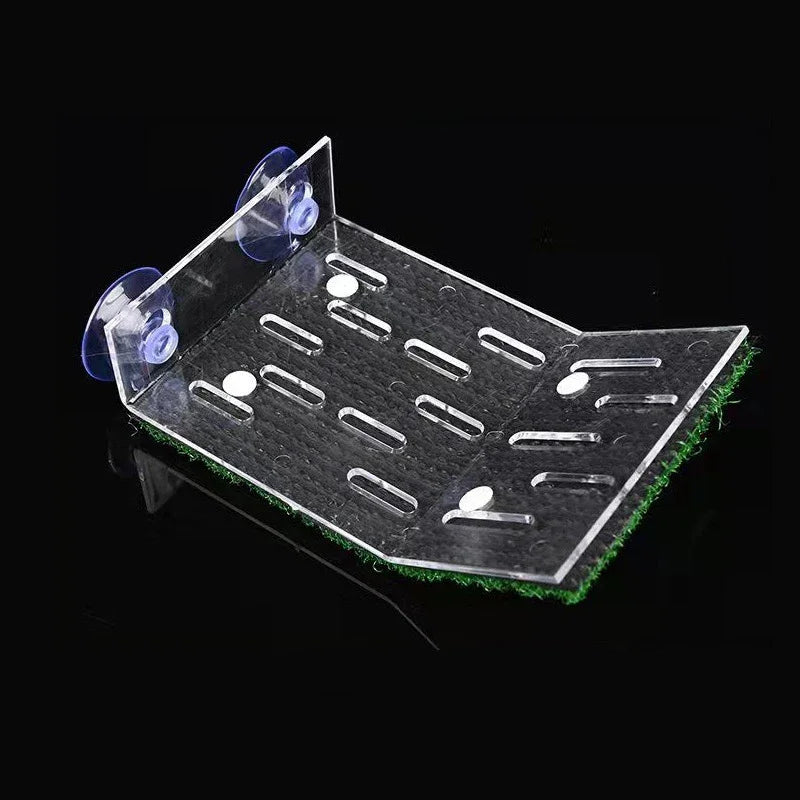 Plataforma Flutuante para Tartarugas - Rampa de Grama e Musgo, Ilha Decorativa para Aquários e Habitat de Répteis