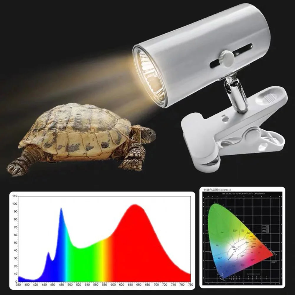 Lâmpada para répteis UVA e UVB, Basking para tartarugas, Luz UV, Luz de aqueci