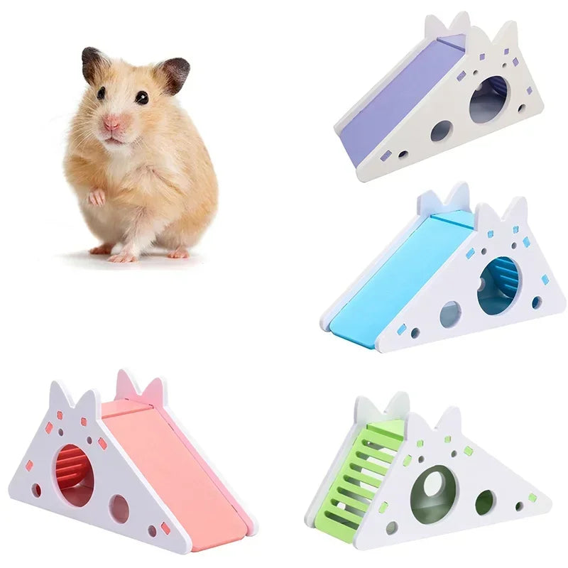 Brinquedo Divertido para Hamsters e Cavia: Slide Montado e Acessórios Respiráveis para Gaiolas