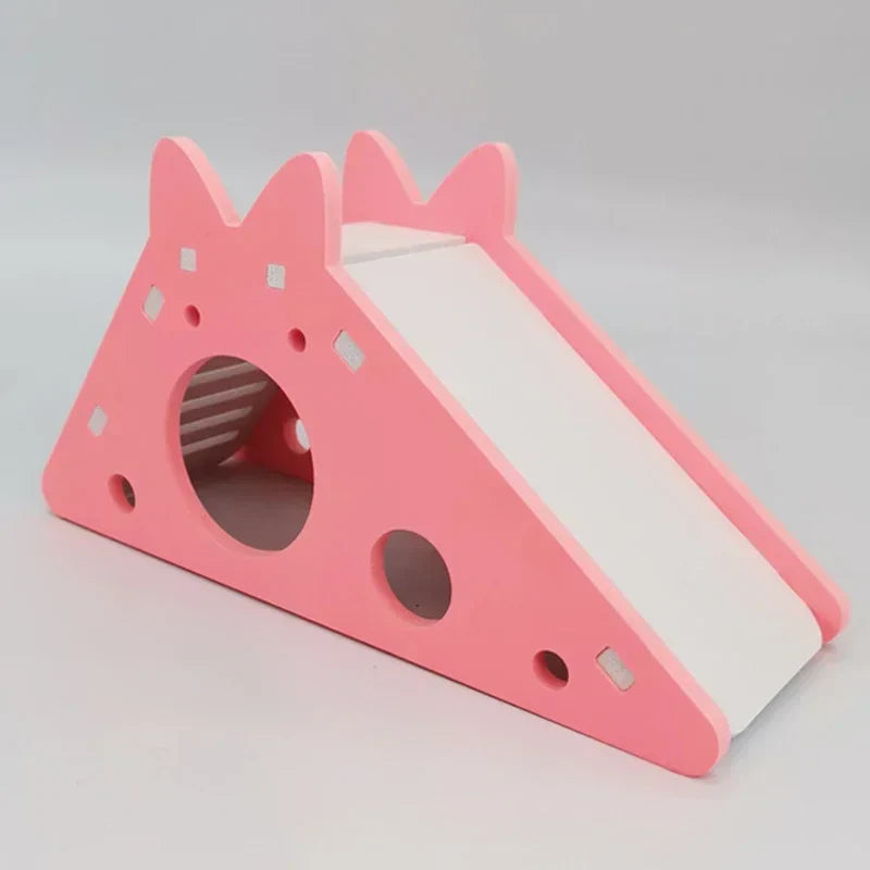 Brinquedo Divertido para Hamsters e Cavia: Slide Montado e Acessórios Respiráveis para Gaiolas