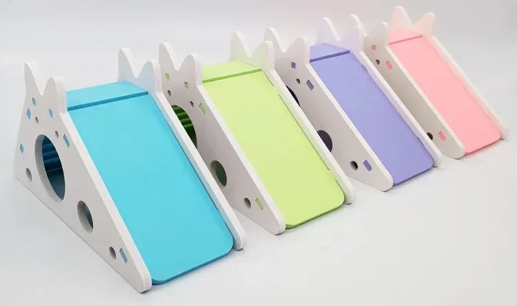 Brinquedo Divertido para Hamsters e Cavia: Slide Montado e Acessórios Respiráveis para Gaiolas