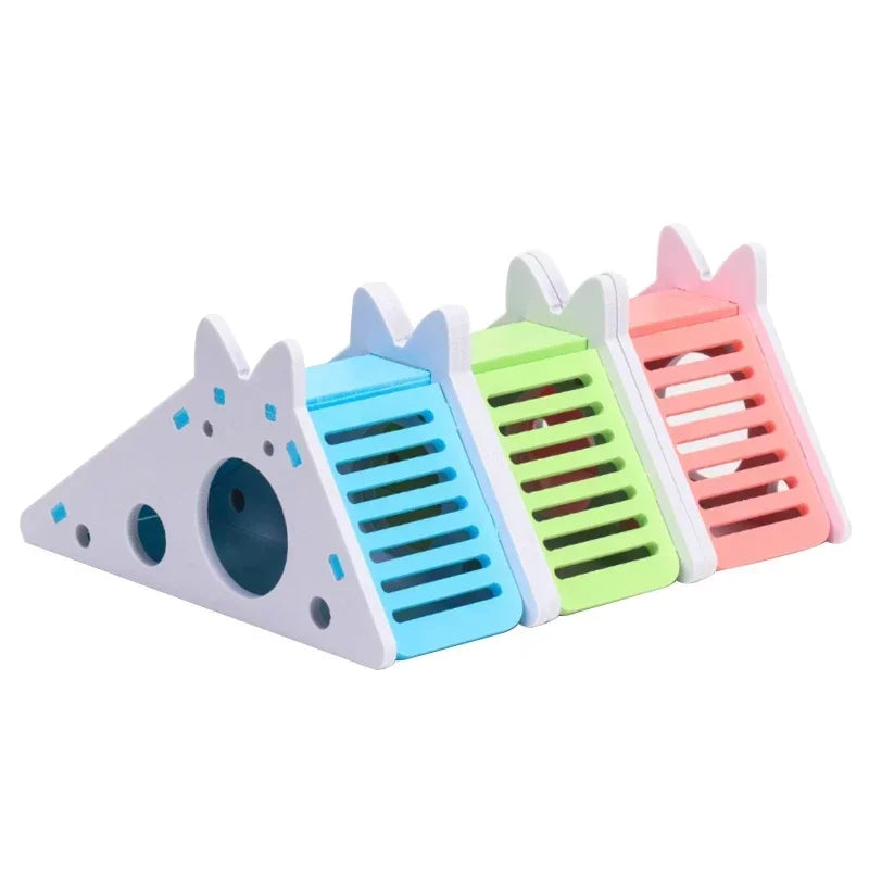 Brinquedo Divertido para Hamsters e Cavia: Slide Montado e Acessórios Respiráveis para Gaiolas