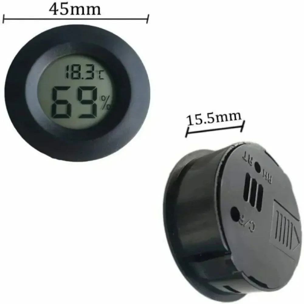 Acessórios para Aquário de Répteis - Sensor de Temperatura Digital, Umidificador e Termômetro de Alta Precisão para Animais de Estimação, Controle de Clima e Ar Condicionado