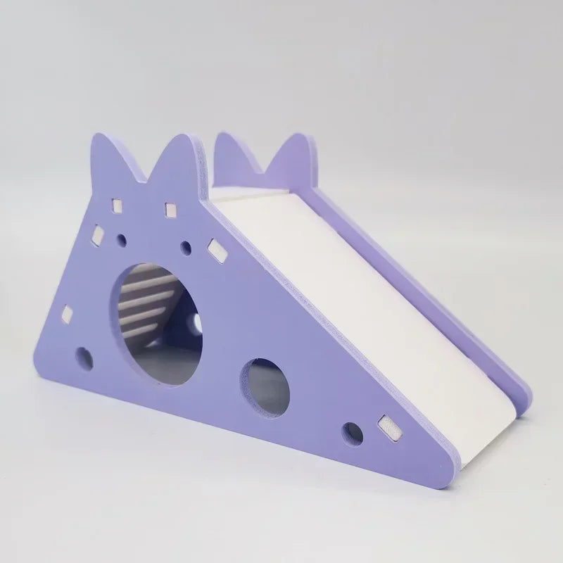 Brinquedo Divertido para Hamsters e Cavia: Slide Montado e Acessórios Respiráveis para Gaiolas
