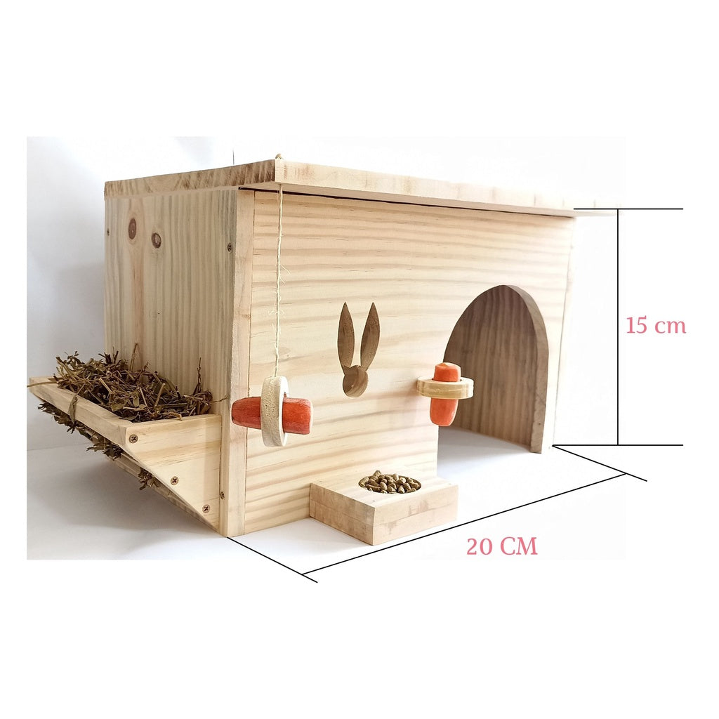 Casinha Para Coelho Porquinho da Índia Hamster e Chinchila