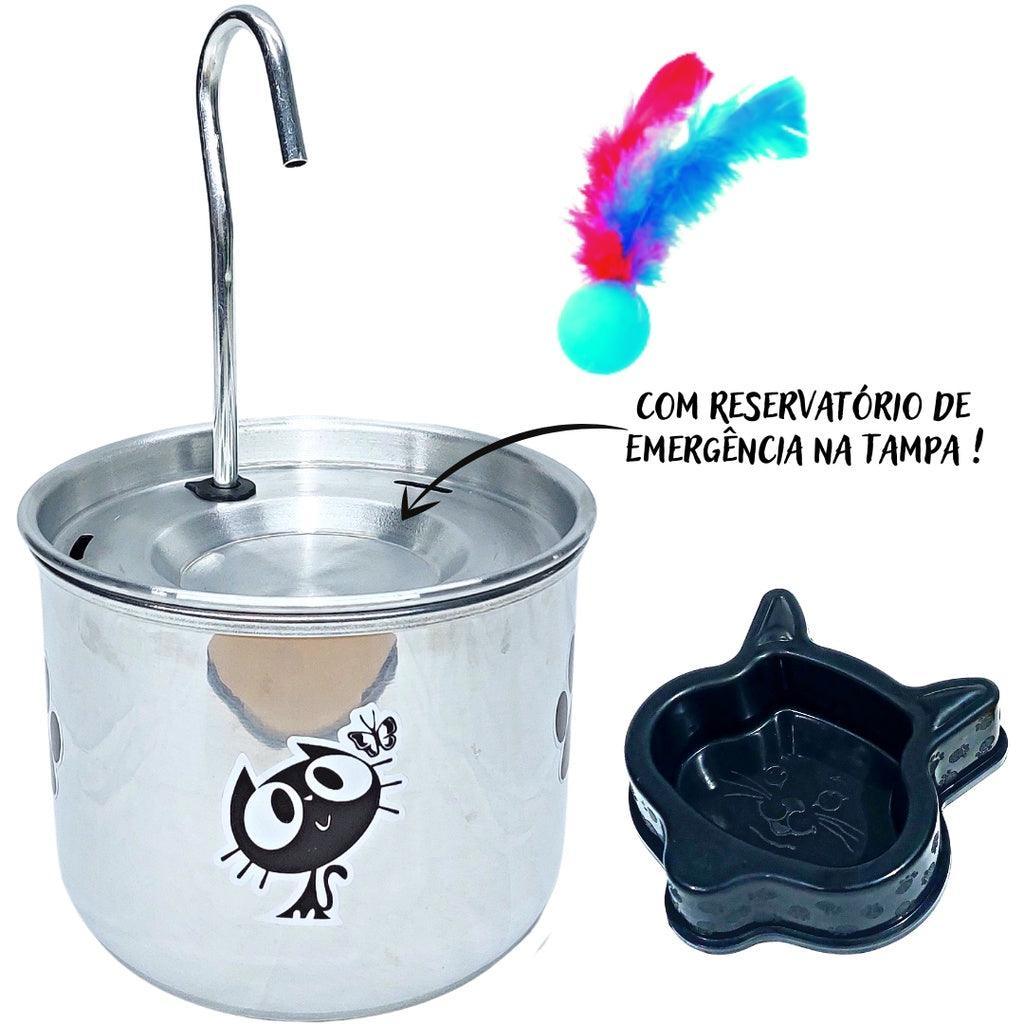 Bebedouro Fonte Para Gatos - Modelo em Aluminio (BIVOLT)