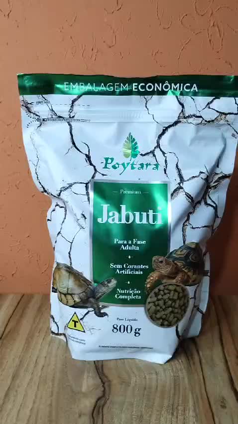 Ração Jabuti Premium para Répteis Terrestres Poytara 800g