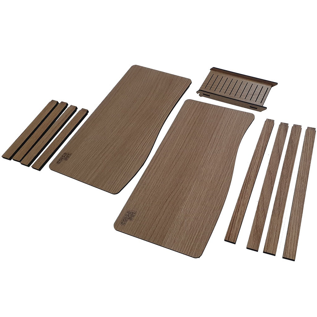 Plataforma Elevada Dupla Retangular Brinquedo para Roedores Hamsters com Escada