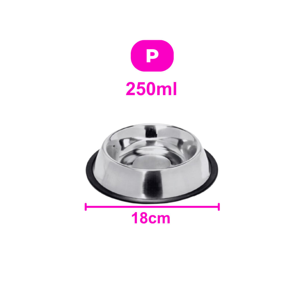 Comedouro e Bebedouro Vasilha Inox para Cães e Gatos - Resistente Mais Vendido -  150ml a 1400ml