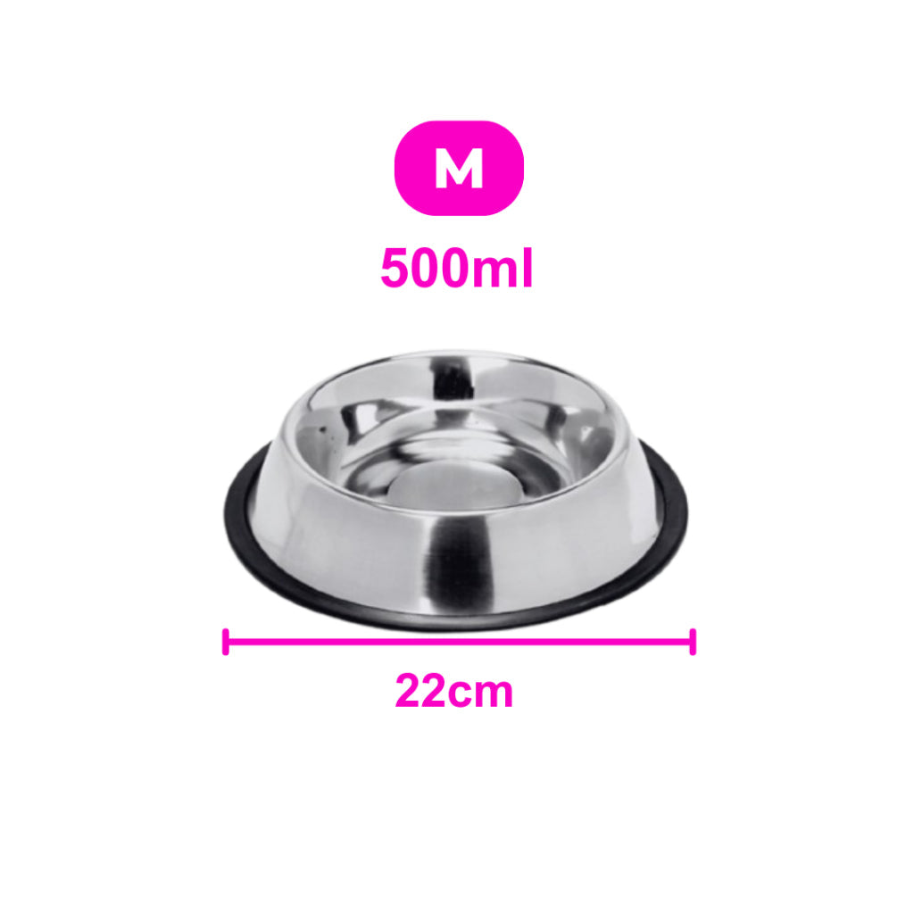 Comedouro e Bebedouro Vasilha Inox para Cães e Gatos - Resistente Mais Vendido -  150ml a 1400ml