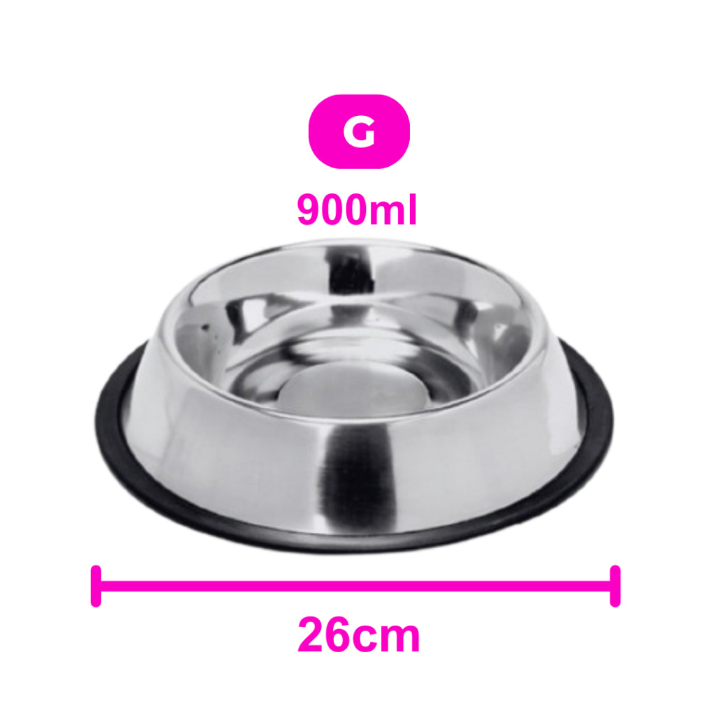 Comedouro e Bebedouro Vasilha Inox para Cães e Gatos - Resistente Mais Vendido -  150ml a 1400ml