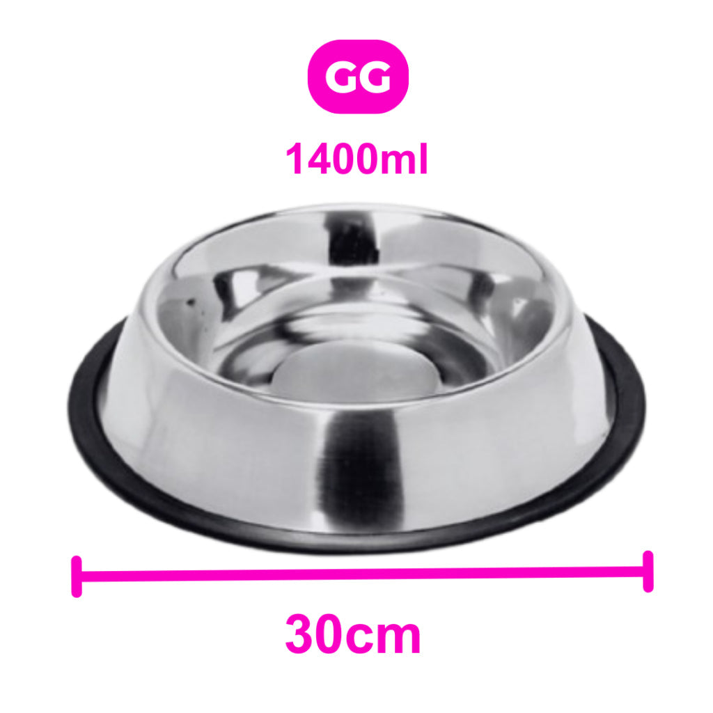 Comedouro e Bebedouro Vasilha Inox para Cães e Gatos - Resistente Mais Vendido -  150ml a 1400ml
