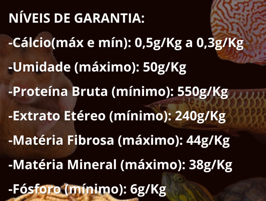 Ração Petisco Natural - Rico em Cálcio para Tartarugas, Jabutis, Roedores e Peixes!