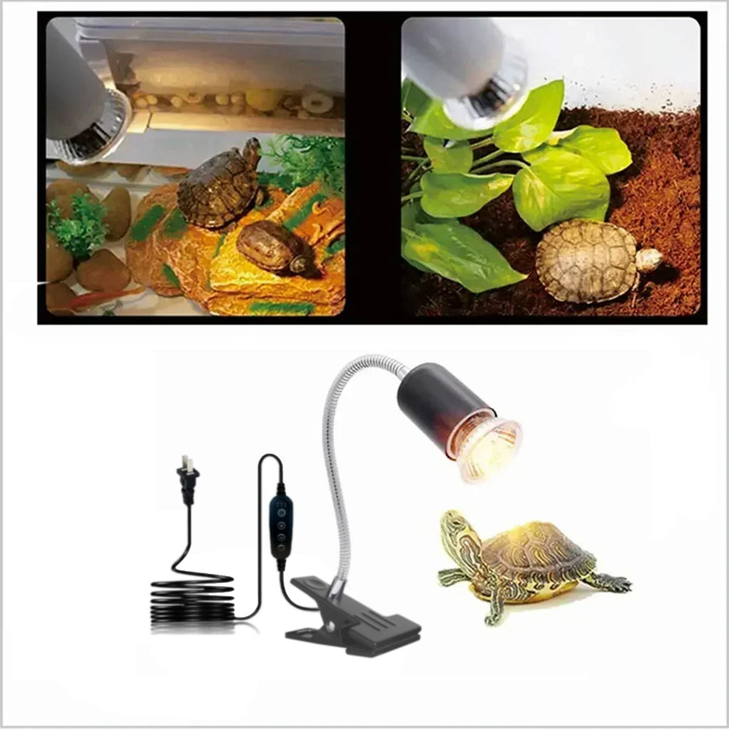 Aquecedor para Aquário e Répteis + 2 Lâmpadas (25W & 75W) 🔥🌿 | 110V/220V
