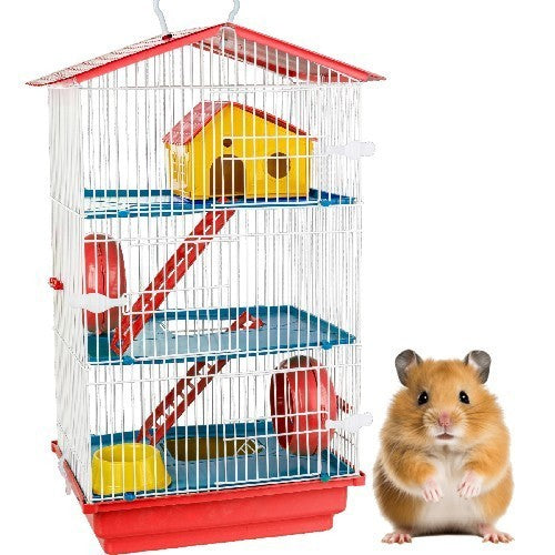 Gaiola de Hamster 3 Andar Completa