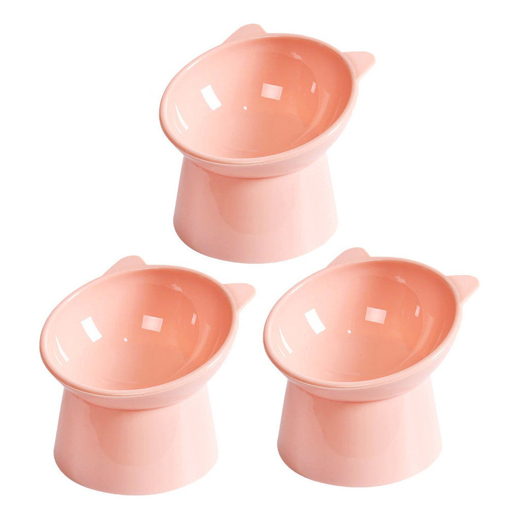 Kit 3 Comedouro Bebedouro Elevado Anti Engasgo Pet Gato