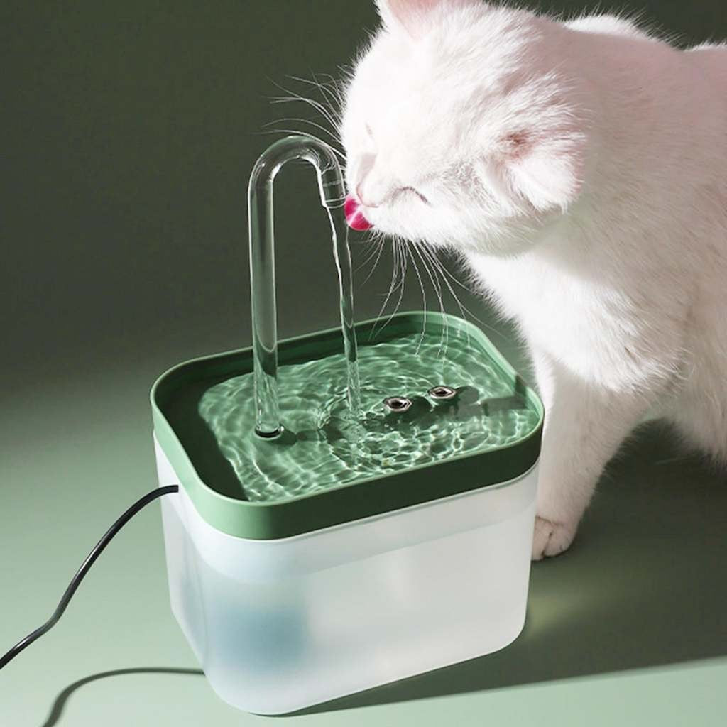 Bebedouro Fonte de Água Elevado Automático Para Pet Cachorro Gato 1.5 L