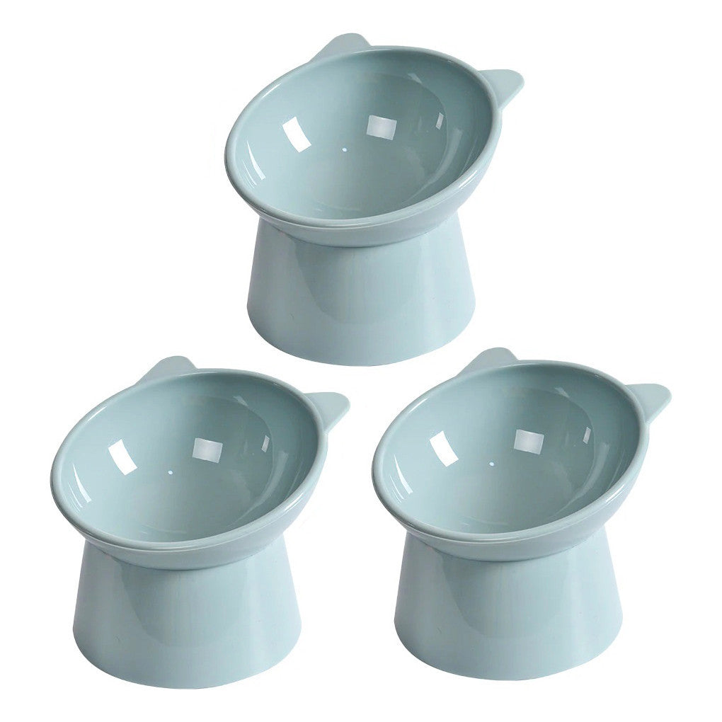 Kit 3 Comedouro Bebedouro Elevado Anti Engasgo Pet Gato