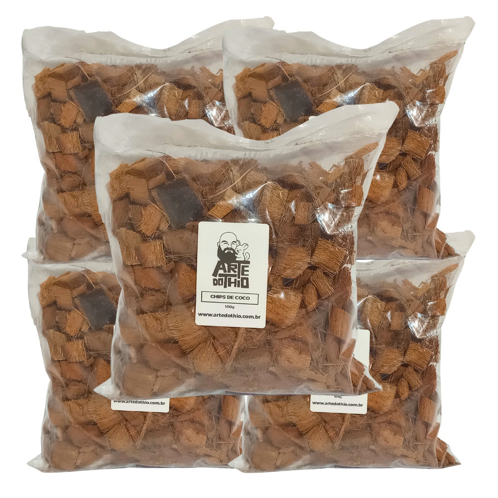 Chips de Coco Natural para Roedores em Geral