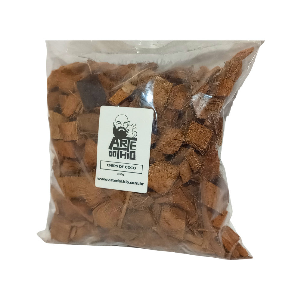 Chips de Coco Natural para Roedores em Geral