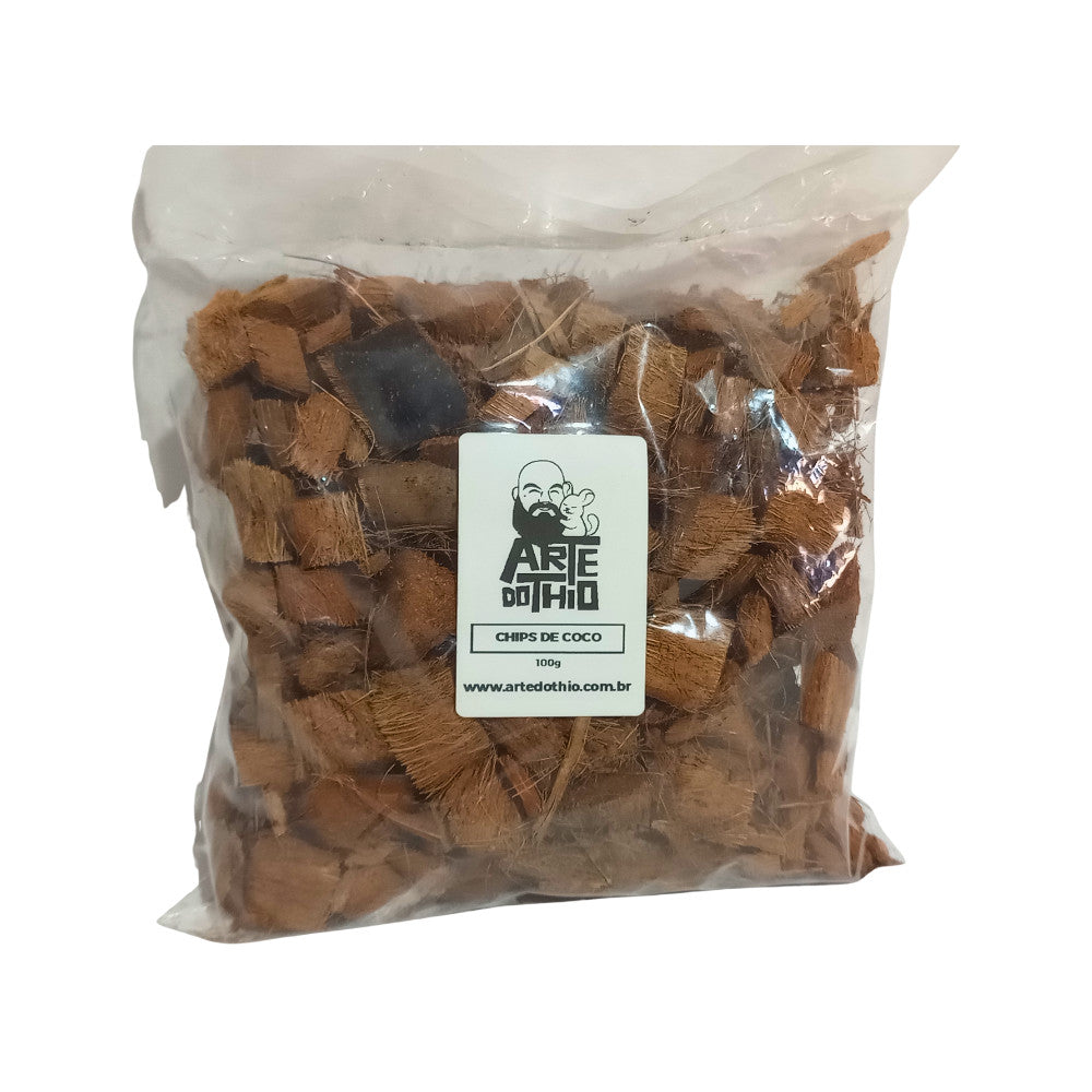 Chips de Coco Natural para Roedores em Geral