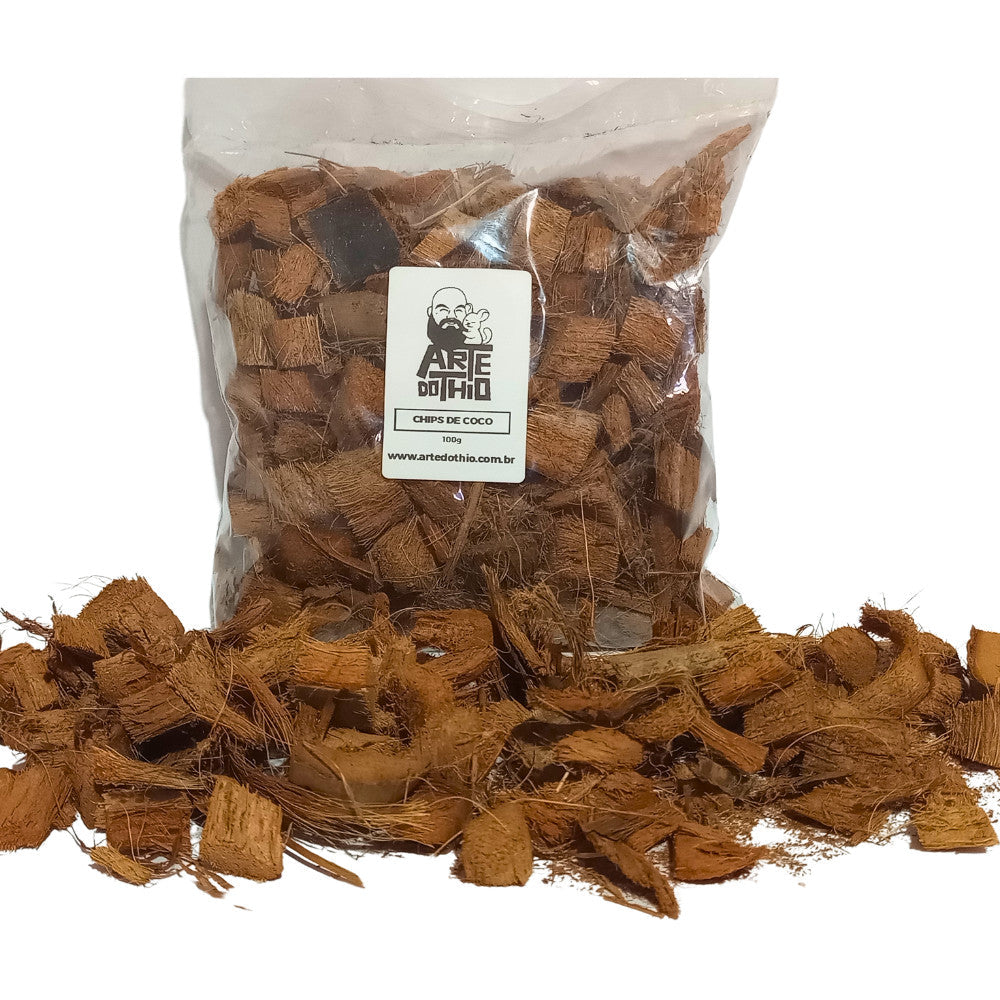 Chips de Coco Natural para Roedores em Geral